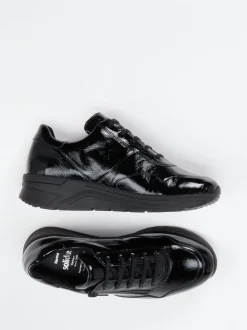 Solidus – Komfort-Sneaker aus Lackleder Schwarz