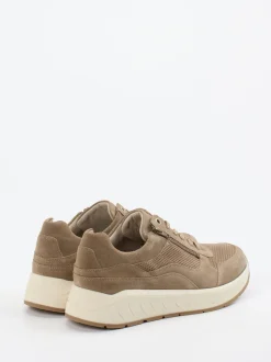 Solidus – Komfort-Sneaker aus Veloursleder Sandbeige