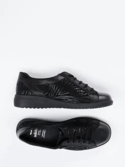 Solidus – Komfort-Sneaker aus Kalbleder Schwarz