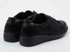 Solidus – Komfort-Sneaker aus Kalbleder in Schwarz