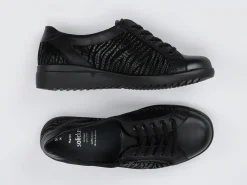 Solidus – Komfort-Sneaker aus Kalbleder in Schwarz