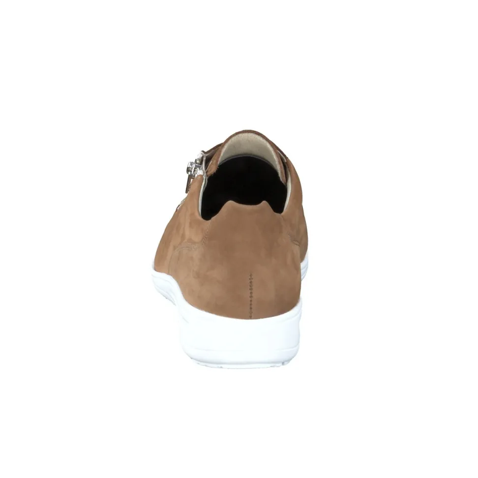 Solidus – Komfort-Sneaker aus Nubukleder cognacbraun