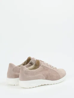 Solidus – Komfort-Sneaker aus Veloursleder rosa