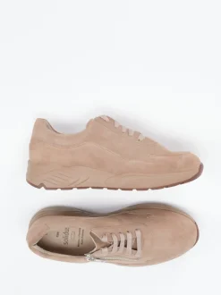 Solidus – Komfort-Sneaker aus Veloursleder rosé