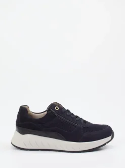 Solidus – Komfort-Sneaker aus Veloursleder Dunkelblau