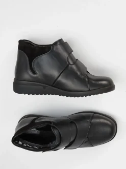 Solidus – Komfort-Stiefelette aus Kalbleder schwarz