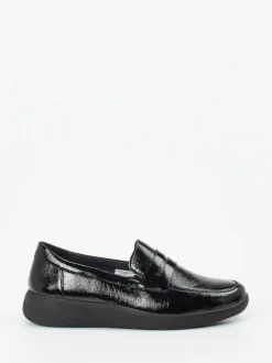 Solidus – Loafer aus Lackleder schwarz glänzend
