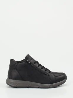 Solidus – Mid-Top Sneaker aus Kalbleder Schwarz