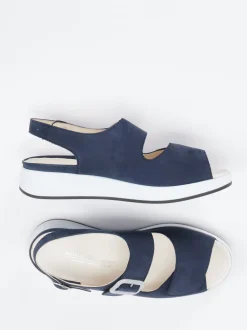 Solidus – Sandalen aus Nubukleder Dunkelblau