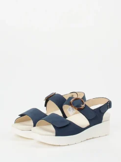 Solidus – Sandalen aus Nubukleder Dunkelblau