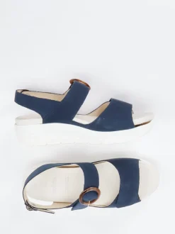 Solidus – Sandalen aus Nubukleder Dunkelblau