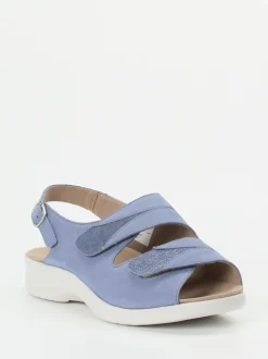 Solidus – Sandalen aus Nubukleder Lavendelblau