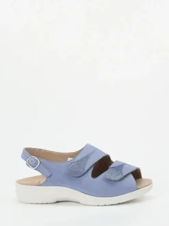 Solidus – Sandalen aus Nubukleder Lavendelblau