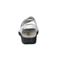 Solidus – Sandalette aus Kalbleder silbergrau