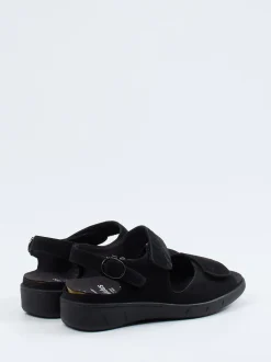 Solidus – Sandalette aus Nubukleder schwarz