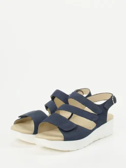 Solidus – Sandalette aus Nubukleder in Dunkelblau