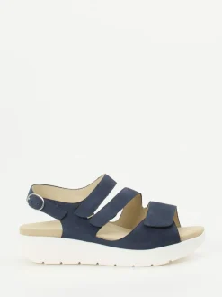 Solidus – Sandalette aus Nubukleder in Dunkelblau