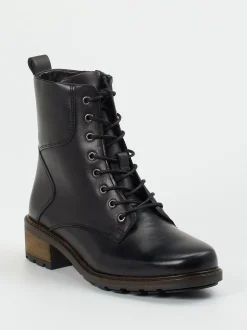 Solidus – Schnürboots aus Kalbleder in Schwarz