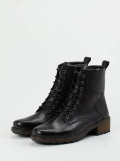 Solidus – Schnürboots aus Kalbleder in Schwarz