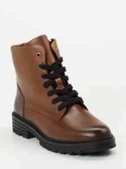 Solidus – Schnürboots aus Kalbleder in Braun