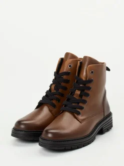 Solidus – Schnürboots aus Kalbleder in Braun