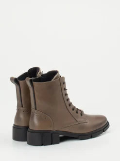 Solidus – Schnürboots aus Kalbleder in Taupebraun
