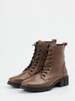 Solidus – Schnürboots aus Kalbleder mittelbraun