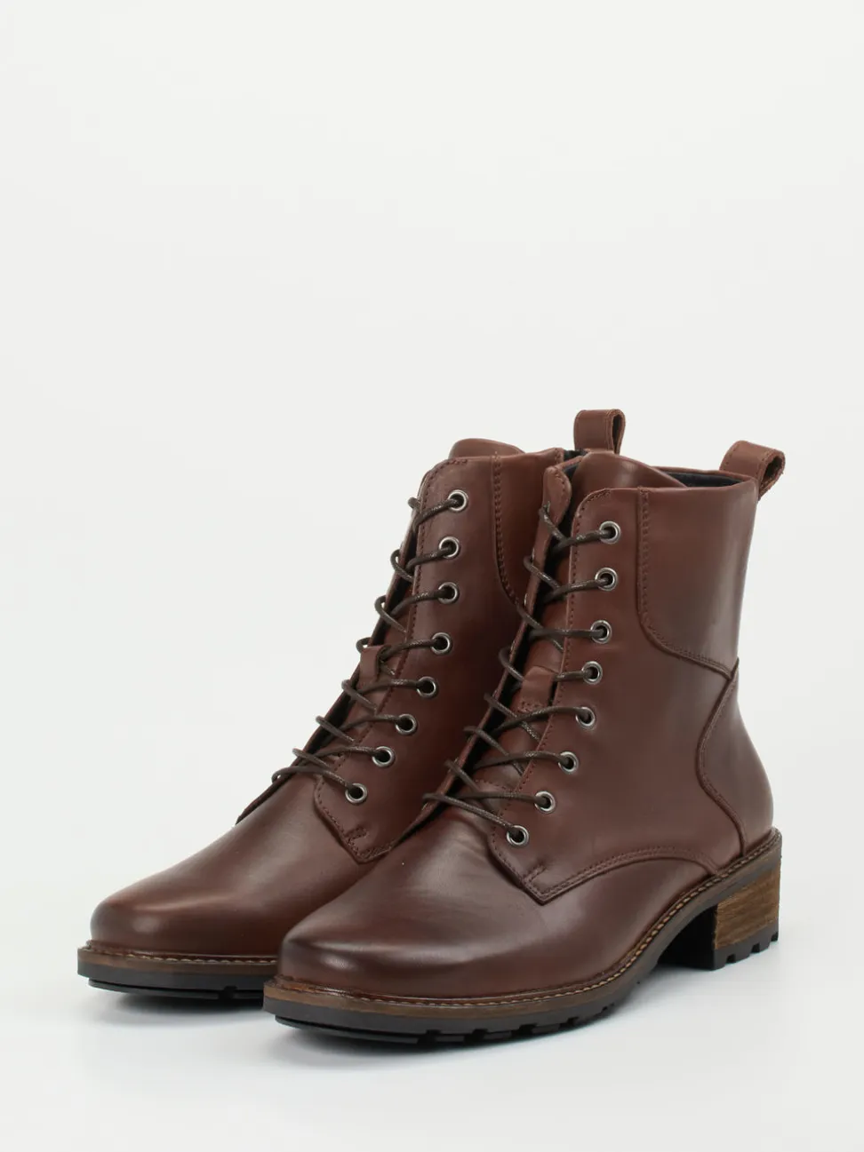 Solidus – Schnürboots aus Kalbleder dunkelbraun