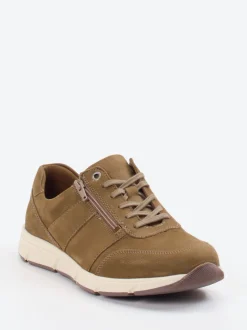 Solidus – Schnürschuh aus Nubukleder mittelbraun