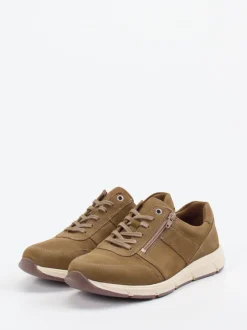 Solidus – Schnürschuh aus Nubukleder mittelbraun
