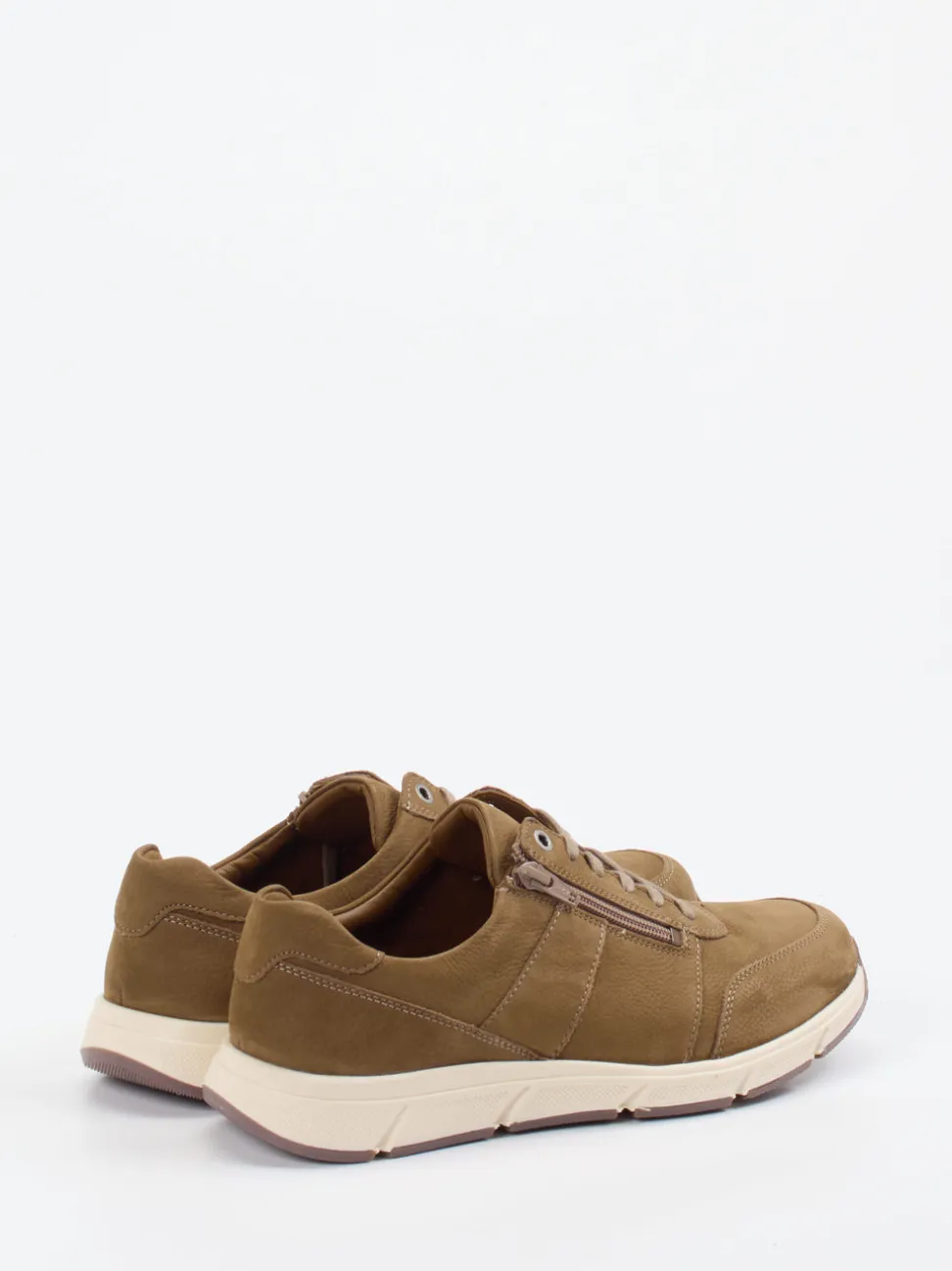 Solidus – Schnürschuh aus Nubukleder mittelbraun