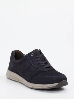 Solidus – Schnürschuh aus Nubukleder Dunkelblau