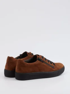 Solidus – Schnürsneaker aus Veloursleder Braun