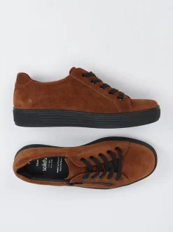 Solidus – Schnürsneaker aus Veloursleder Braun