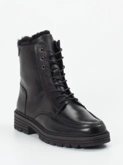 Solidus – Schnürstiefelette aus Kalbleder schwarz