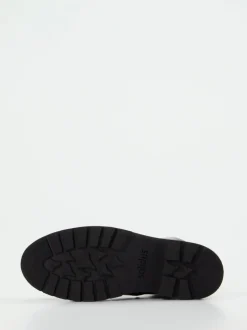Solidus – Schnürstiefelette aus Lackleder Schwarz