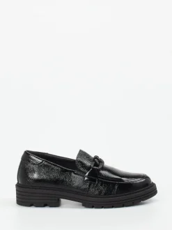 Solidus – Slipper aus Lackleder in Schwarz