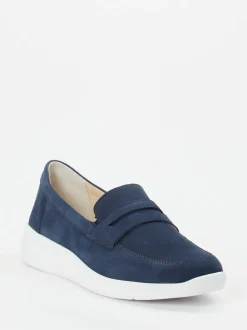 Solidus – Slipper aus Nubukleder in Marineblau