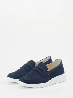 Solidus – Slipper aus Nubukleder in Marineblau