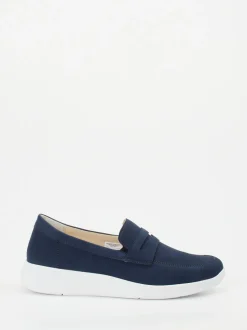 Solidus – Slipper aus Nubukleder in Marineblau