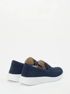 Solidus – Slipper aus Nubukleder in Marineblau