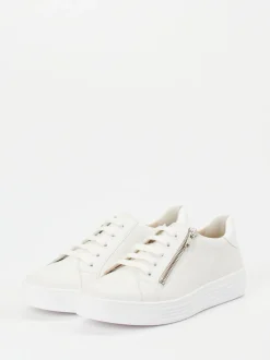 Solidus – Sneaker aus Kalbleder in Offwhite