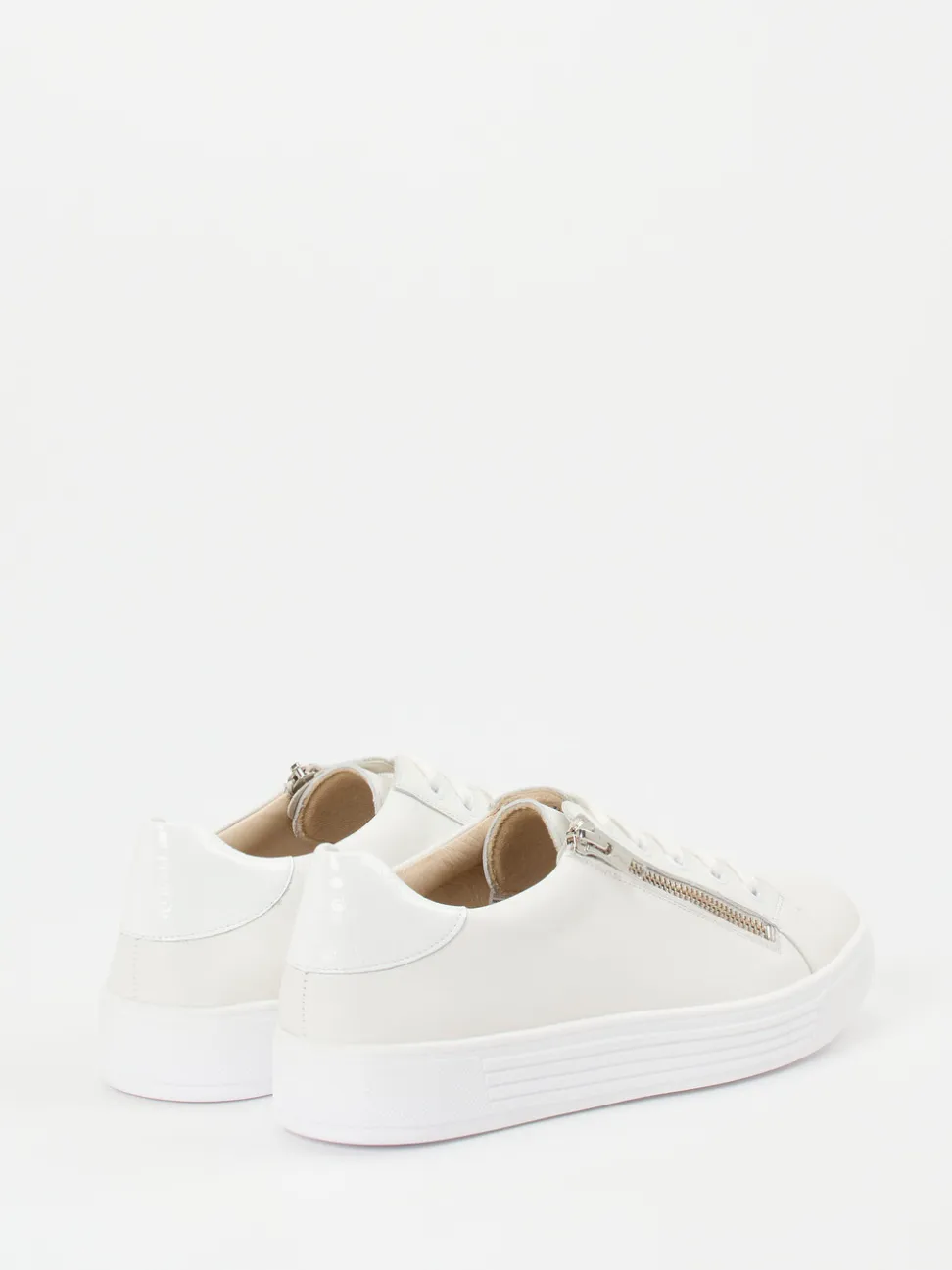 Solidus – Sneaker aus Kalbleder in Offwhite
