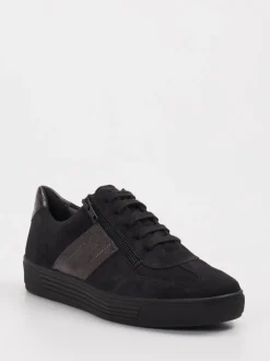 Solidus – Sneaker aus Veloursleder mit Reißverschluss