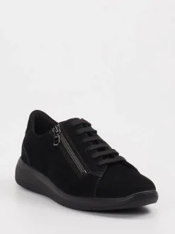 Solidus – Sneaker aus Veloursleder schwarz