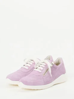 Solidus – Sneaker aus Veloursleder fliederfarben