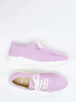 Solidus – Sneaker aus Veloursleder fliederfarben