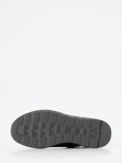 Solidus – Stiefelette aus geprägtem Leder schwarz
