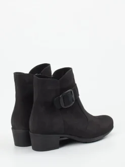 Solidus – Stiefelette aus Nubukleder in Schwarz