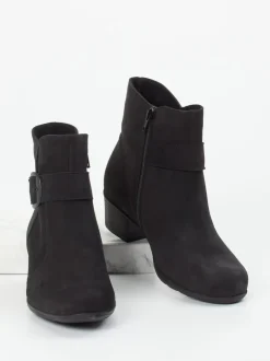 Solidus – Stiefelette aus Nubukleder in Schwarz